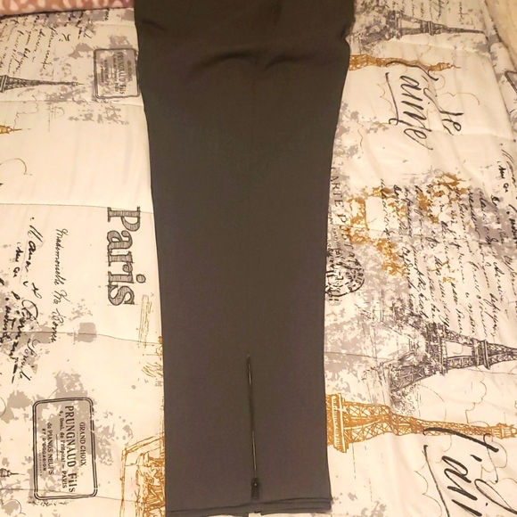 ZARA dress pants.. Heather gray. Size XL..NWOT..SKINNY ANKLE with a stylish zip - Picture 2 of 11